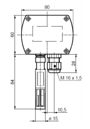 Размеры датчика Siemens QFA3101