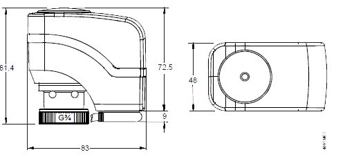 Размеры привода Siemens SSB81